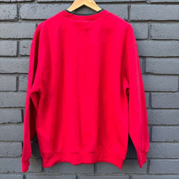 VTG M&C sportswear Ugly Sweater Christmas Holiday Granny Red Cardinal Bird L - Picture 4 of 10